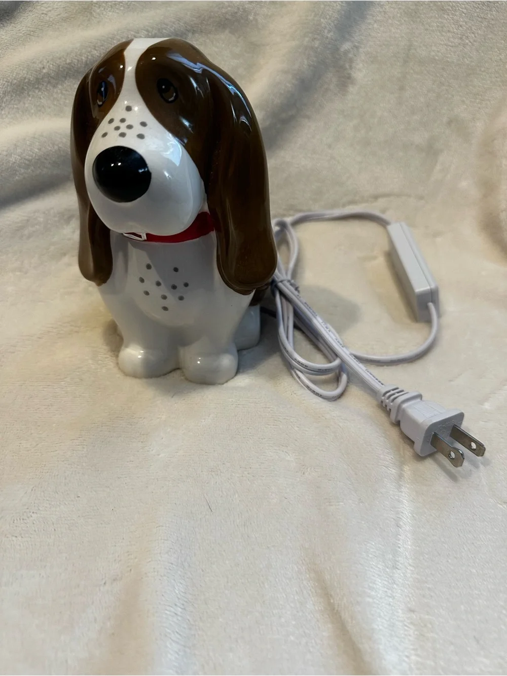 The Pioneer Woman Basset Hound Ceramic Electric Night Light Timer Tested Works